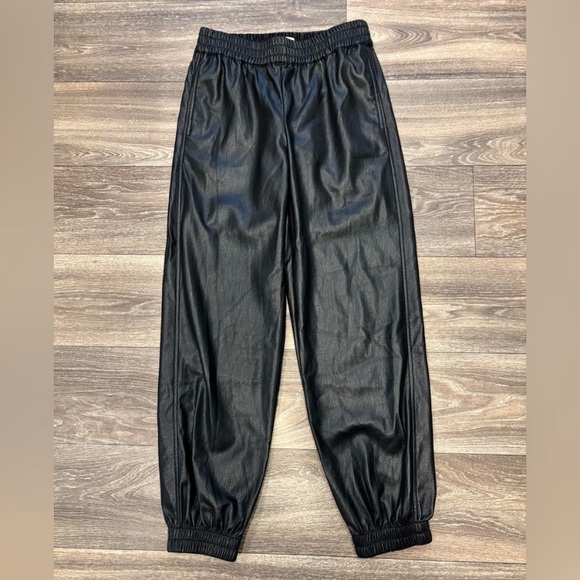 Aritzia Babaton Black faux jogger Ankle Pants NWT - Picture 4 of 6